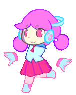 Running sprite of Lorem, the player character